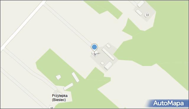 Biesiec, Biesiec, 34, mapa Biesiec