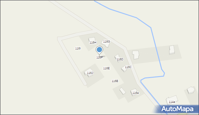 Biesiekierz, Biesiekierz, 116F, mapa Biesiekierz