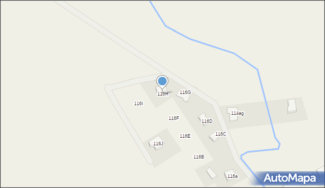 Biesiekierz, Biesiekierz, 116H, mapa Biesiekierz