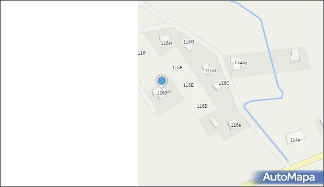 Biesiekierz, Biesiekierz, 116J, mapa Biesiekierz