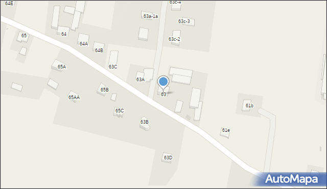 Biesiekierz, Biesiekierz, 63, mapa Biesiekierz