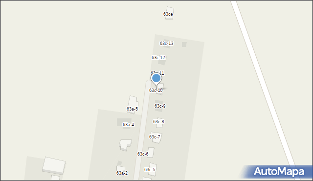 Biesiekierz, Biesiekierz, 63c-10, mapa Biesiekierz