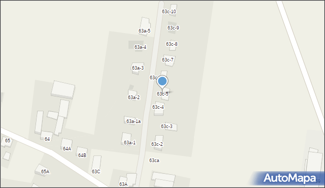 Biesiekierz, Biesiekierz, 63c-5, mapa Biesiekierz