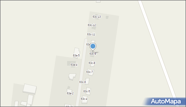 Biesiekierz, Biesiekierz, 63c-9, mapa Biesiekierz