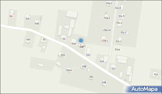 Biesiekierz, Biesiekierz, 64B, mapa Biesiekierz
