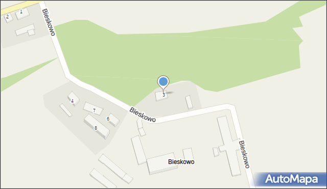 Bieskowo, Bieskowo, 3, mapa Bieskowo