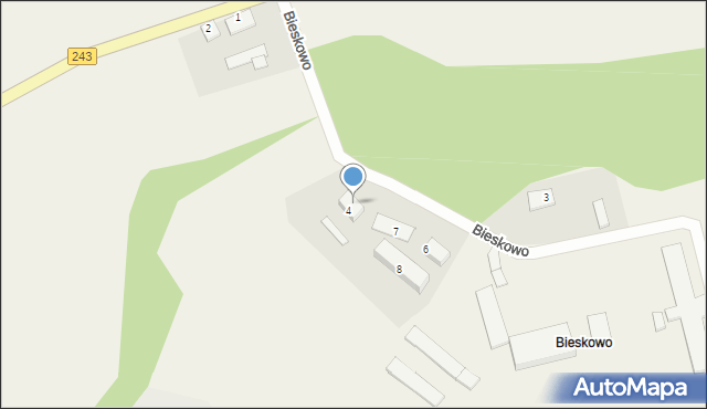 Bieskowo, Bieskowo, 5, mapa Bieskowo