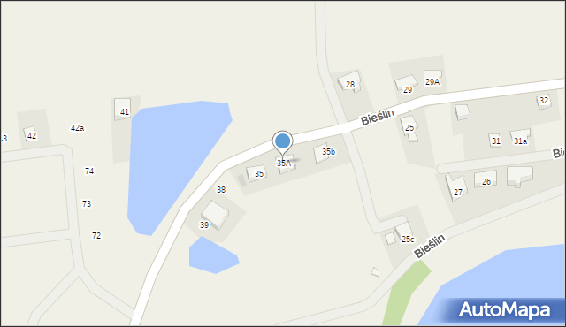 Bieślin, Bieślin, 35A, mapa Bieślin