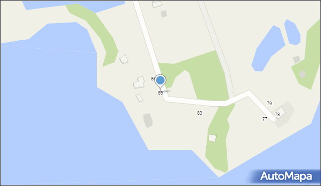 Bieślin, Bieślin, 85, mapa Bieślin