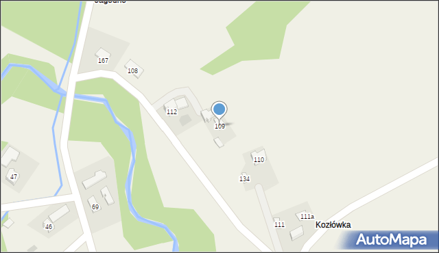 Biesna, Biesna, 109, mapa Biesna