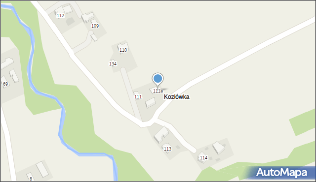 Biesna, Biesna, 111a, mapa Biesna