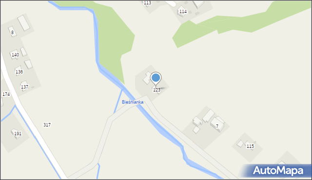 Biesna, Biesna, 123, mapa Biesna