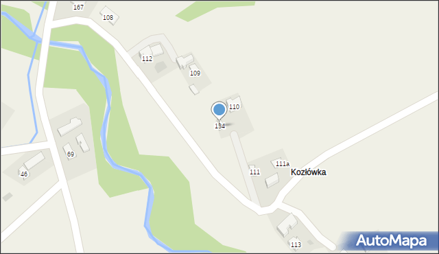 Biesna, Biesna, 134, mapa Biesna