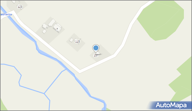 Biesna, Biesna, 157, mapa Biesna