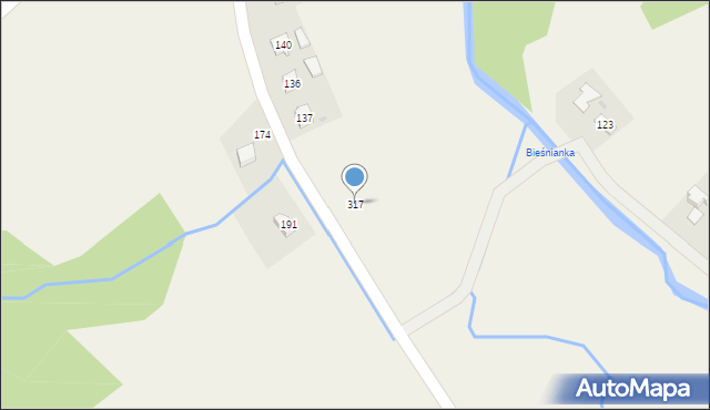 Biesna, Biesna, 317, mapa Biesna