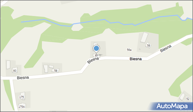 Biesna, Biesna, 57, mapa Biesna