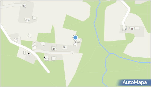 Bieśnik, Bieśnik, 17, mapa Bieśnik