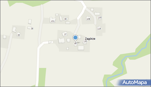 Bieśnik, Bieśnik, 40, mapa Bieśnik