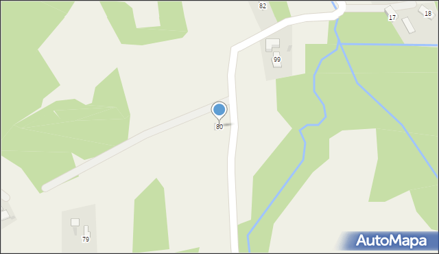 Bieśnik, Bieśnik, 80, mapa Bieśnik