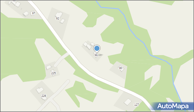 Bieśnik, Bieśnik, 91A, mapa Bieśnik