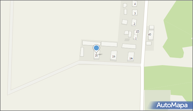 Biesowice, Biesowice, 1c, mapa Biesowice