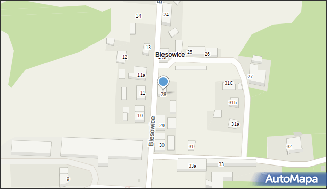 Biesowice, Biesowice, 28, mapa Biesowice