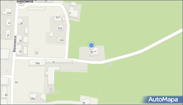 Biesowice, Biesowice, 32, mapa Biesowice