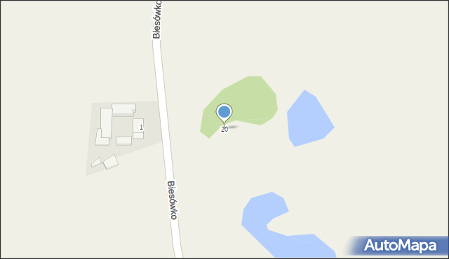 Biesówko, Biesówko, 20, mapa Biesówko