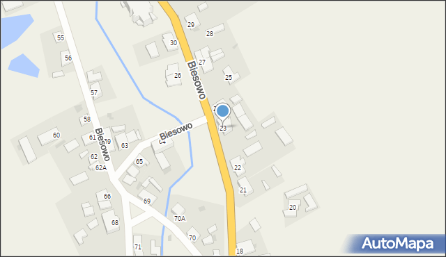 Biesowo, Biesowo, 23, mapa Biesowo