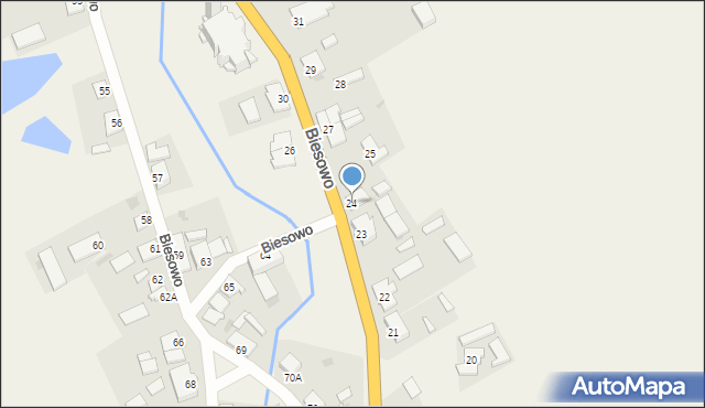 Biesowo, Biesowo, 24, mapa Biesowo