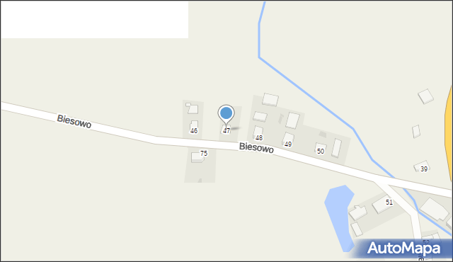Biesowo, Biesowo, 47, mapa Biesowo