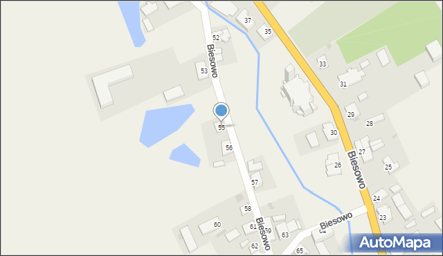 Biesowo, Biesowo, 55, mapa Biesowo