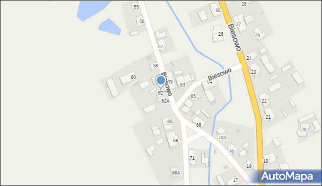 Biesowo, Biesowo, 62, mapa Biesowo