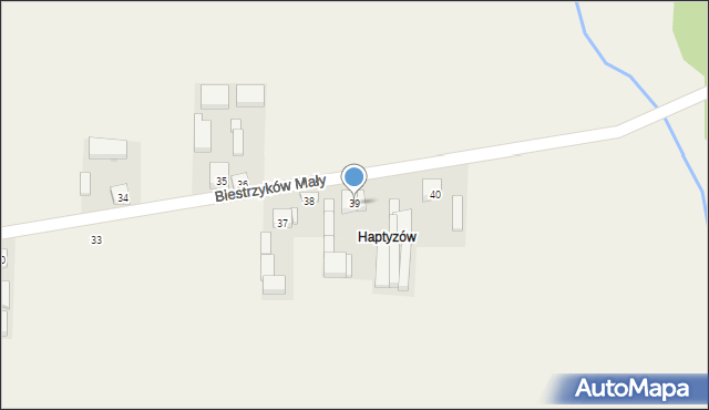 Biestrzyków Mały, Biestrzyków Mały, 39, mapa Biestrzyków Mały