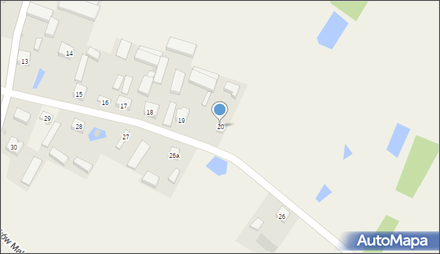 Biestrzyków Wielki, Biestrzyków Wielki, 20, mapa Biestrzyków Wielki