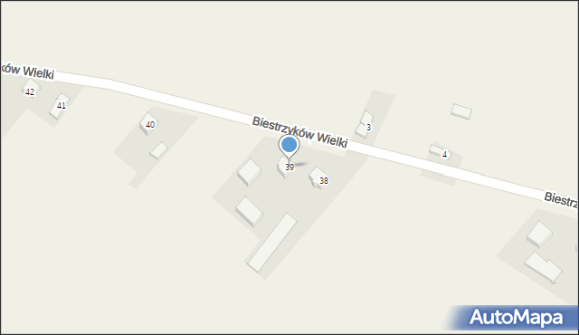 Biestrzyków Wielki, Biestrzyków Wielki, 39, mapa Biestrzyków Wielki