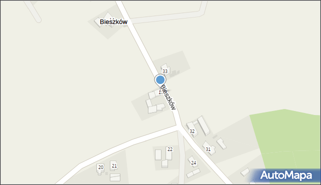 Bieszków, Bieszków, 15, mapa Bieszków