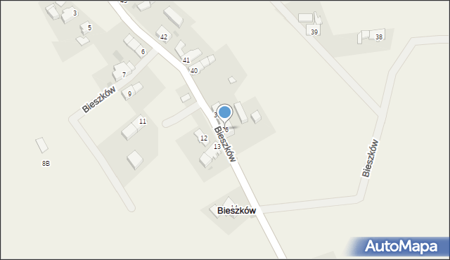 Bieszków, Bieszków, 36, mapa Bieszków