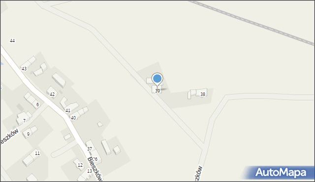 Bieszków, Bieszków, 39, mapa Bieszków