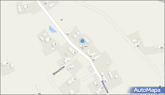 Bieszków, Bieszków, 42, mapa Bieszków