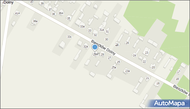 Bieszków Dolny, Bieszków Dolny, 29A, mapa Bieszków Dolny