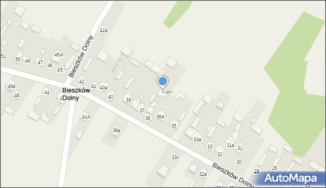 Bieszków Dolny, Bieszków Dolny, 36b, mapa Bieszków Dolny