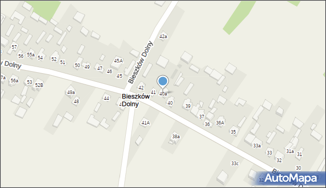 Bieszków Dolny, Bieszków Dolny, 40a, mapa Bieszków Dolny