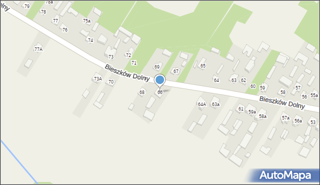 Bieszków Dolny, Bieszków Dolny, 66, mapa Bieszków Dolny