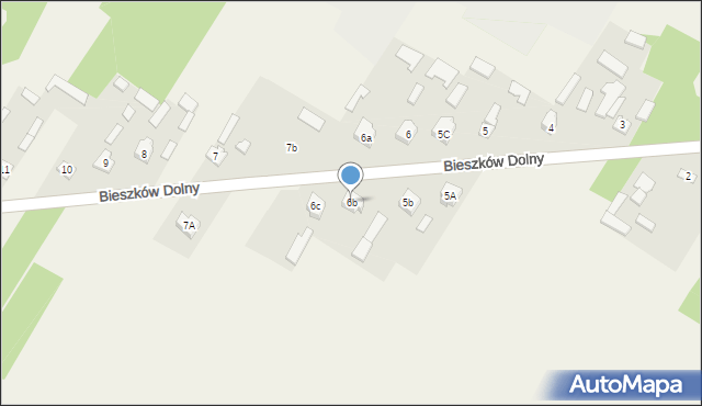 Bieszków Dolny, Bieszków Dolny, 6b, mapa Bieszków Dolny