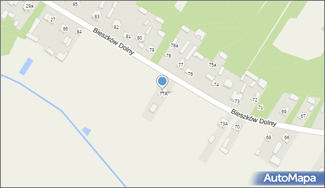 Bieszków Dolny, Bieszków Dolny, 77A, mapa Bieszków Dolny