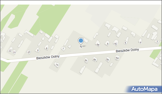 Bieszków Dolny, Bieszków Dolny, 7b, mapa Bieszków Dolny