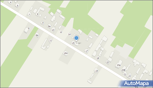 Bieszków Górny, Bieszków Górny, 16, mapa Bieszków Górny