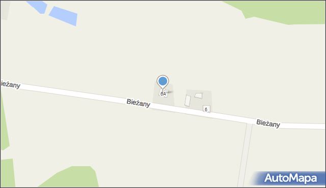 Bieżany, Bieżany, 6A, mapa Bieżany