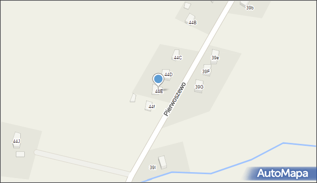 Biezdrowo, Biezdrowo, 44E, mapa Biezdrowo